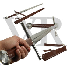 Load image into Gallery viewer, 10th Century Two Handed Norman Sword Full Tang Tempered Battle Ready Hand Forged 1336 -T
