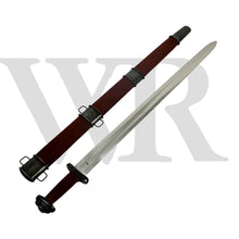 Load image into Gallery viewer, 10th Century Godfred Viking Sword Full Tang Tempered Battle Ready Hand Forged WR-606CT
