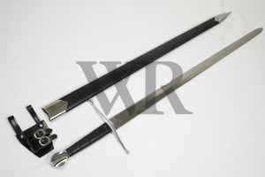 13th Century Crecy Medieval War Sword Full Tang Tempered Battle Ready Hand Forged WR-906 T